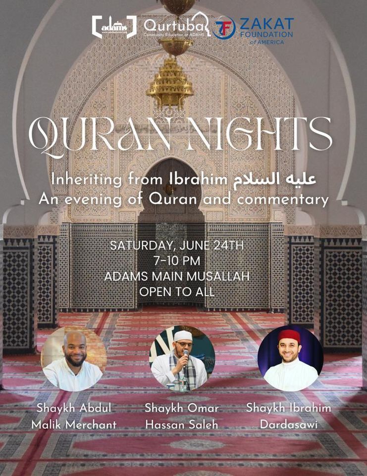 Quran Nights; Inheriting from Ibrahim AS, All Dulles Area Muslim