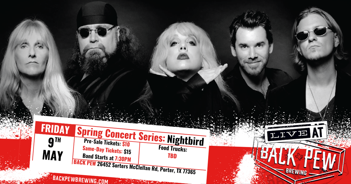 Nightbird, 29 March | Event in Marshall | AllEvents