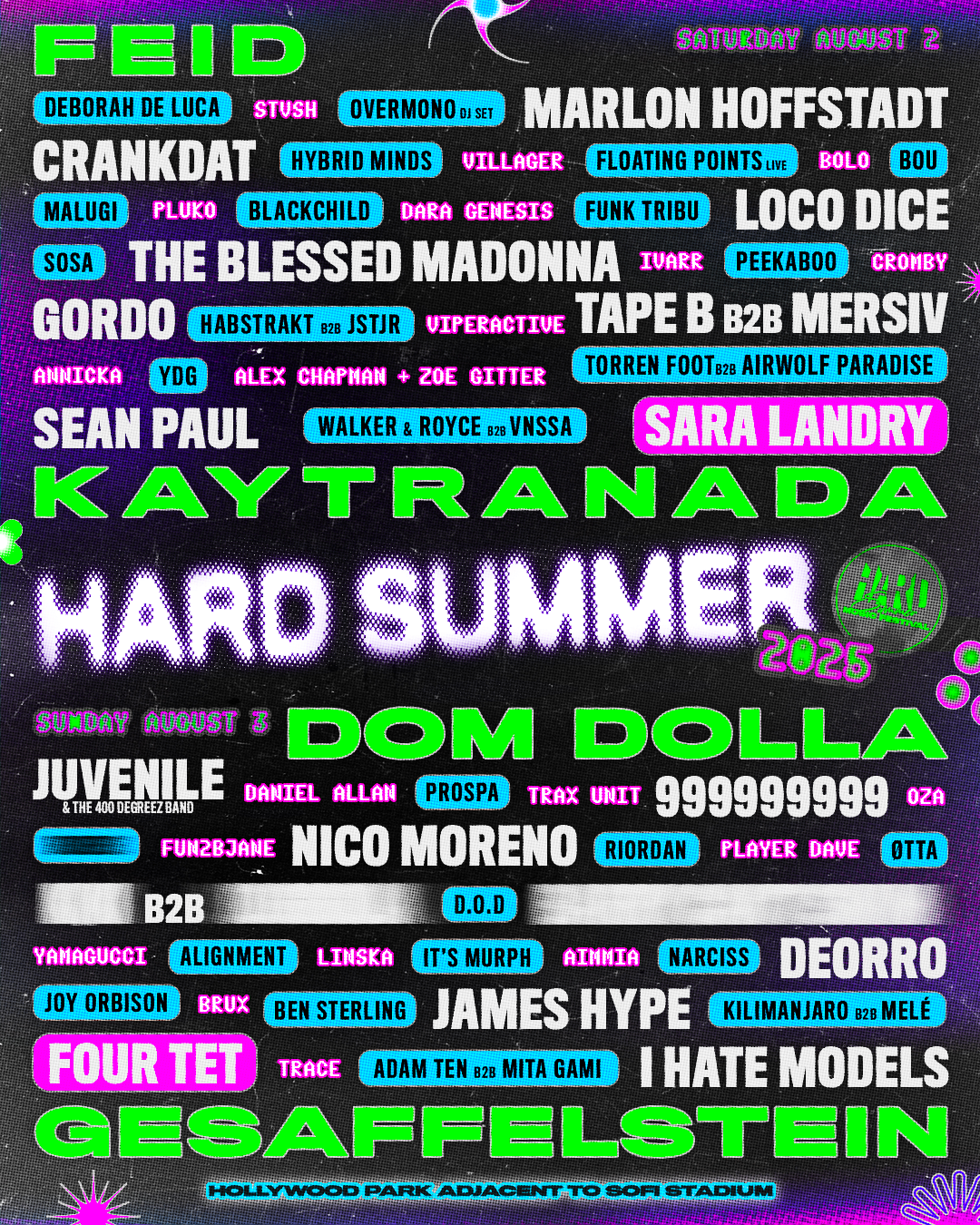 2025 HARD Summer Music Festival - Sunday at Hollywood Park, 3 August | Event in Inglewood | AllEvents