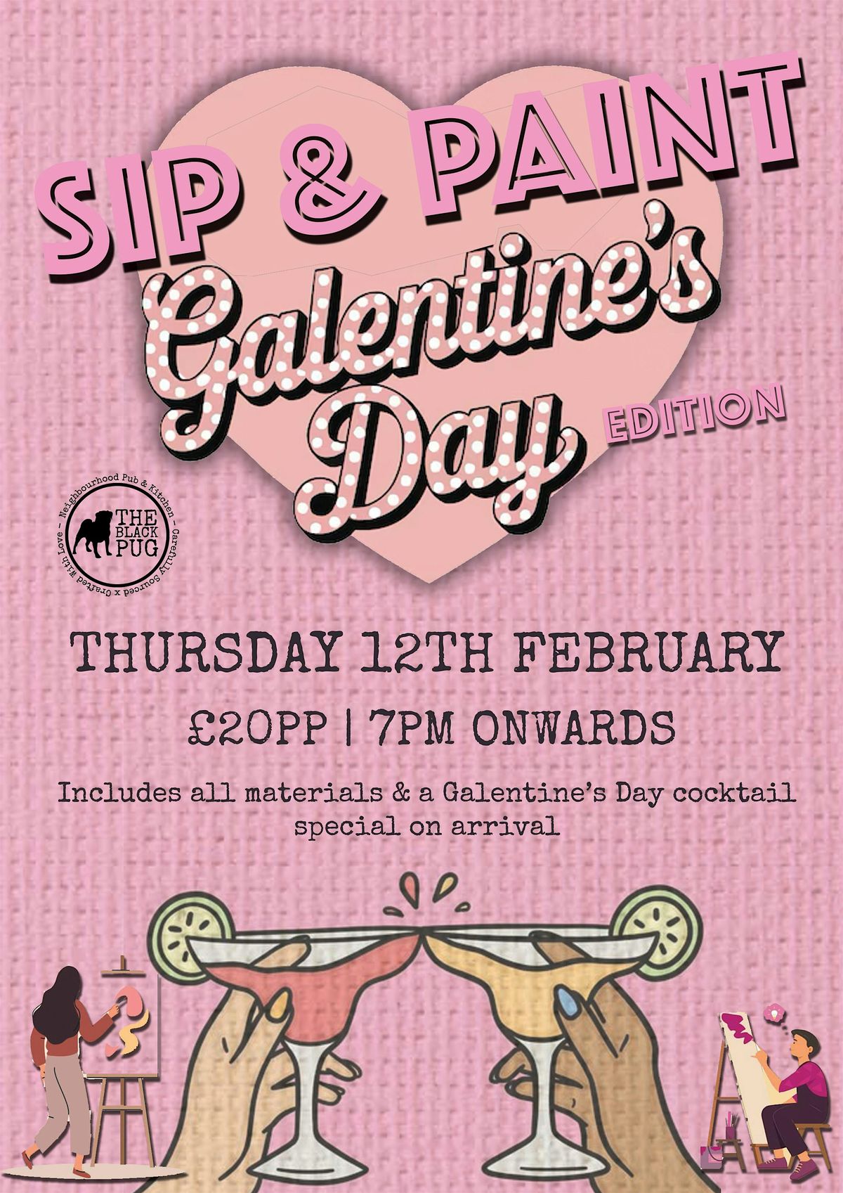 Sip & Paint - Galentines Day Edition