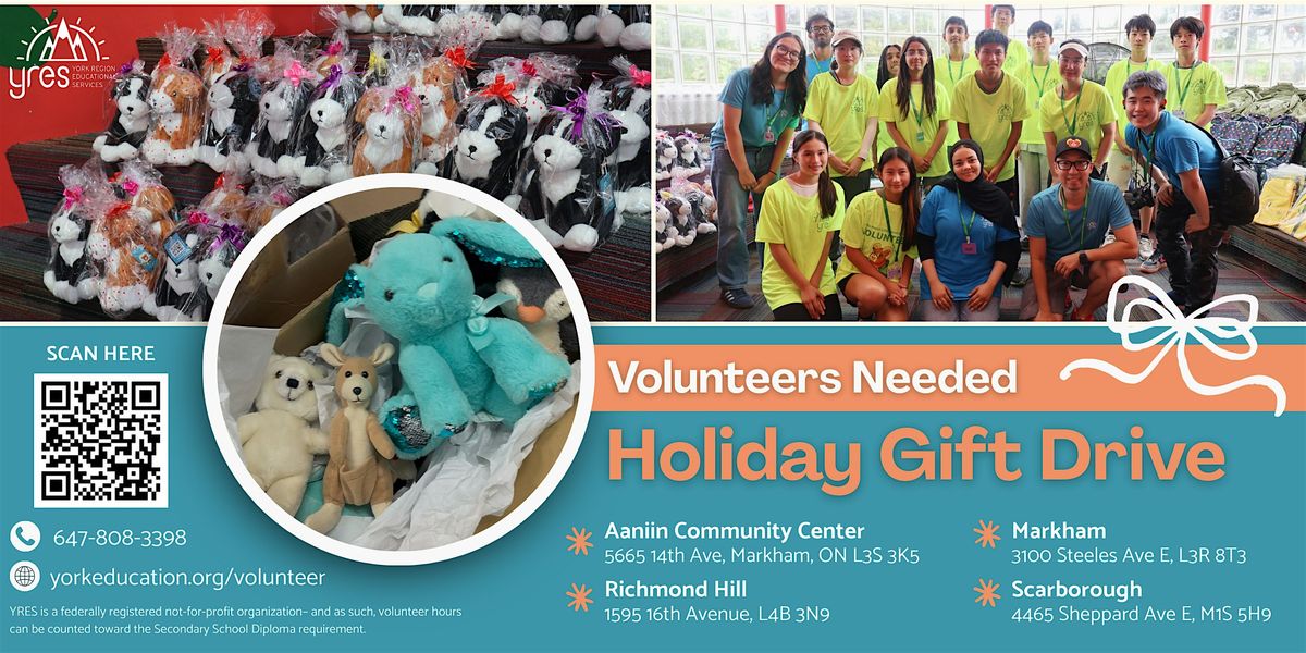 Volunteer at Holiday Gift Drive - Richmond Hill, 6 December | Event in Richmond Hill | AllEvents