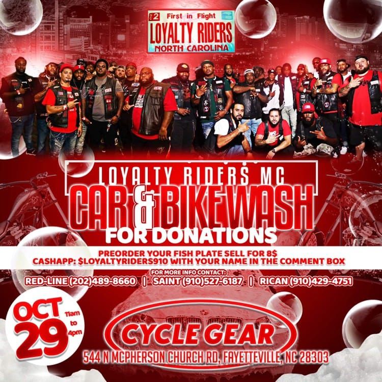 Loyalty Riders Car And Bike Wash, Cycle Gear (Fayetteville, NC), October 29 2022 AllEvents.in