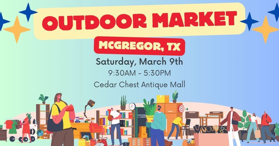 McGregor Outdoor Market, Cedar Chest Antique Mall, Mc Gregor, 9 March