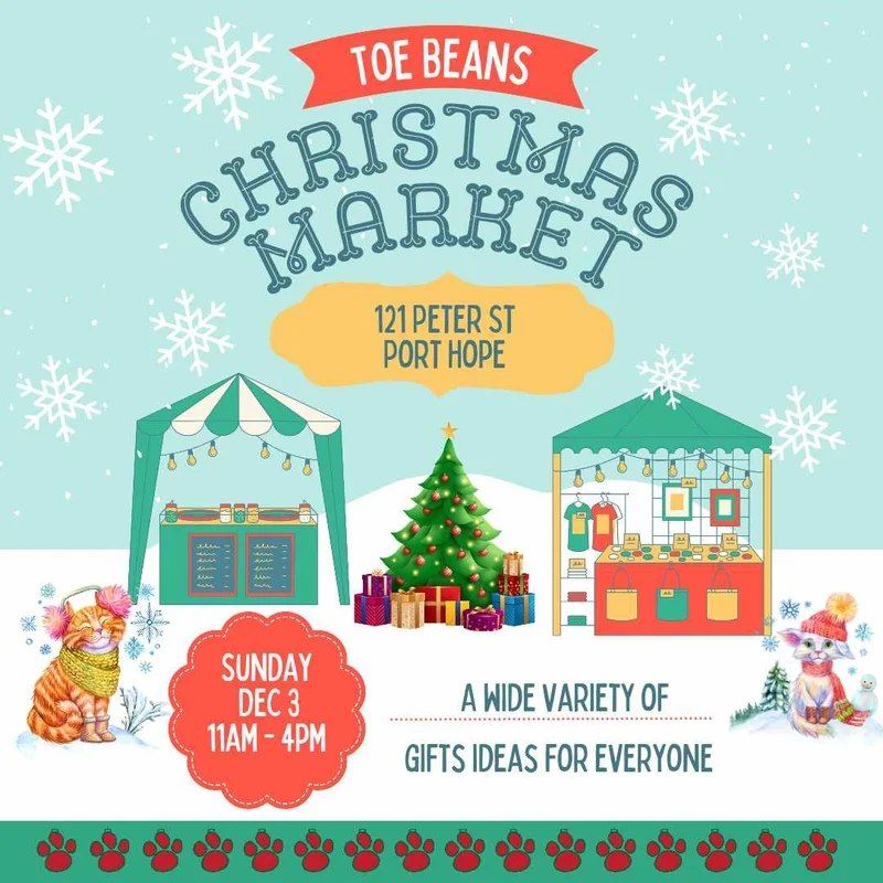 Catmus Meowket!, Toe Beans Cat Cafe, Port Hope, December 3 2023