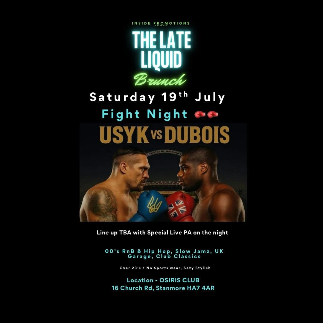 The Late Liquid Brunch , 19 July | Event in Harrow | AllEvents