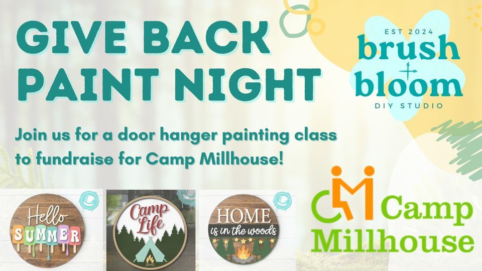 Give Back Night for Camp Millhouse DIY Door Hangers, 25600 Kelly Road, South Bend, Indiana