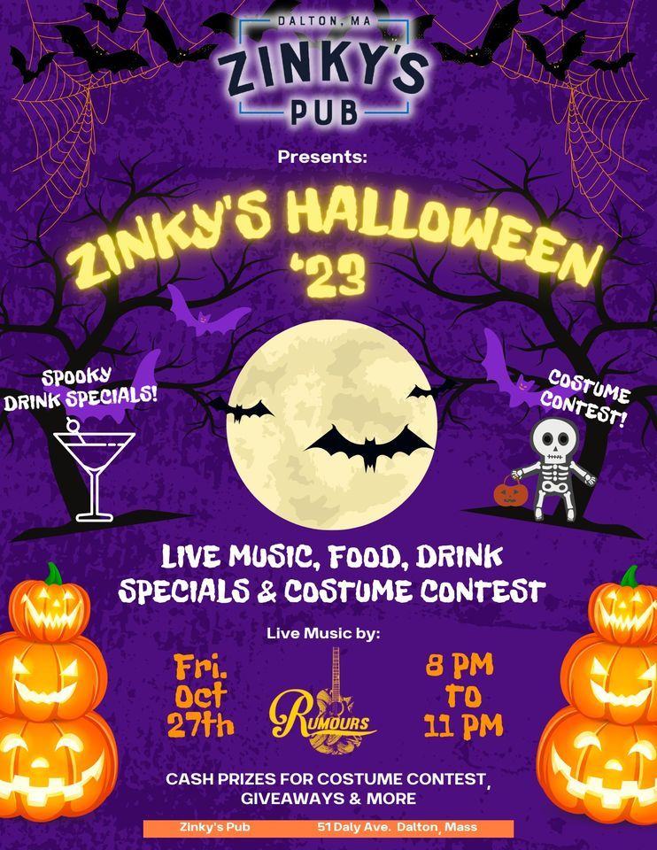 Zinkys Pub Halloween Party, Zinky's Pub, Dalton, October 27 2023