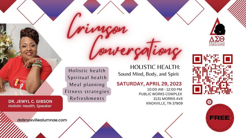 Knoxville Deltas Crimson Conversations Holistic Health Sound Mind
