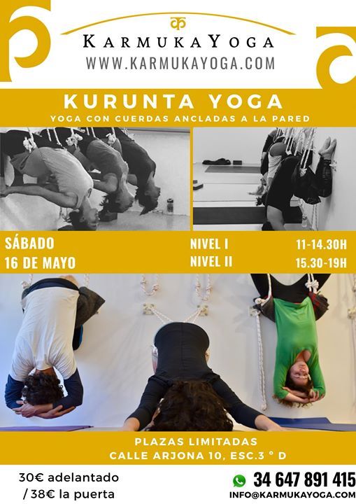 Karmuka Yoga Kurunta Intensivo Nivel 1 Y 2 At Karmuka Yoga Seville
