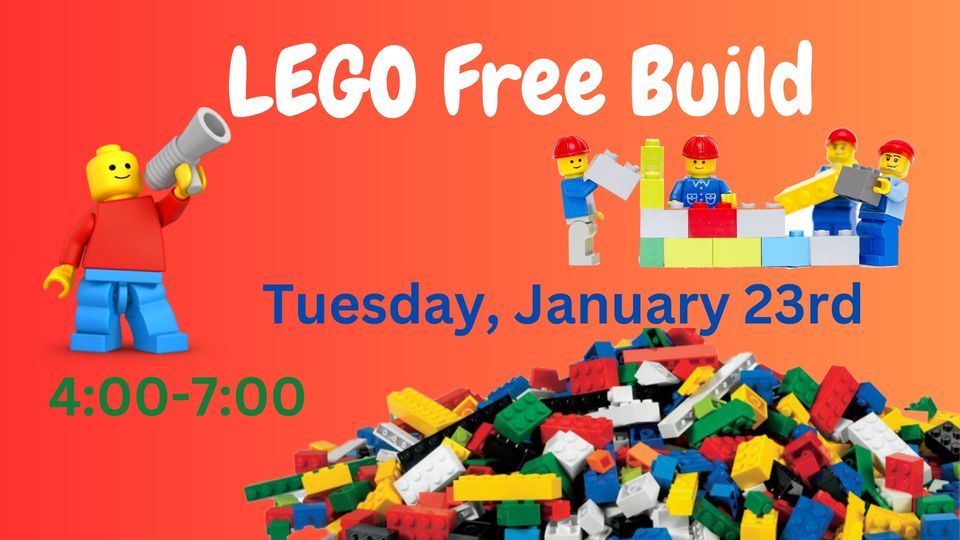 LEGO Free Build, Youth Services at The Lakeville Public Library