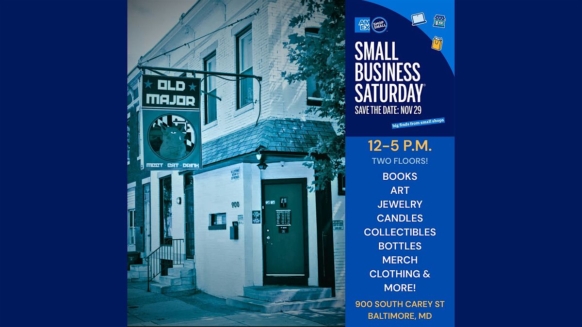 Small Business Saturday Sip + Shop Market at Old Major, 29 November | Event in Baltimore | AllEvents