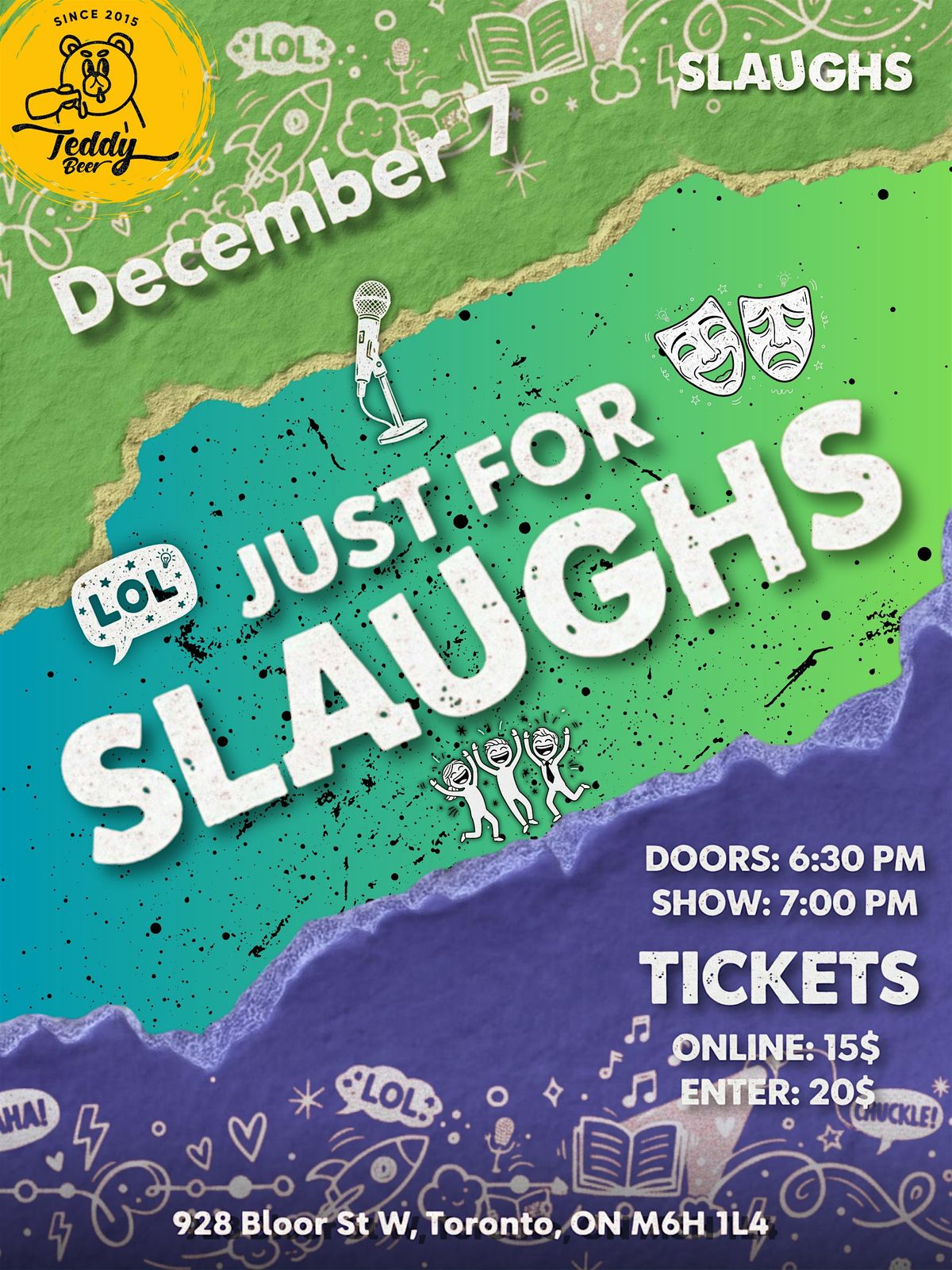 JUST FOR SLAUGHS – Multicultural Stand-Up Comedy Night, 7 December | Event in Toronto | AllEvents