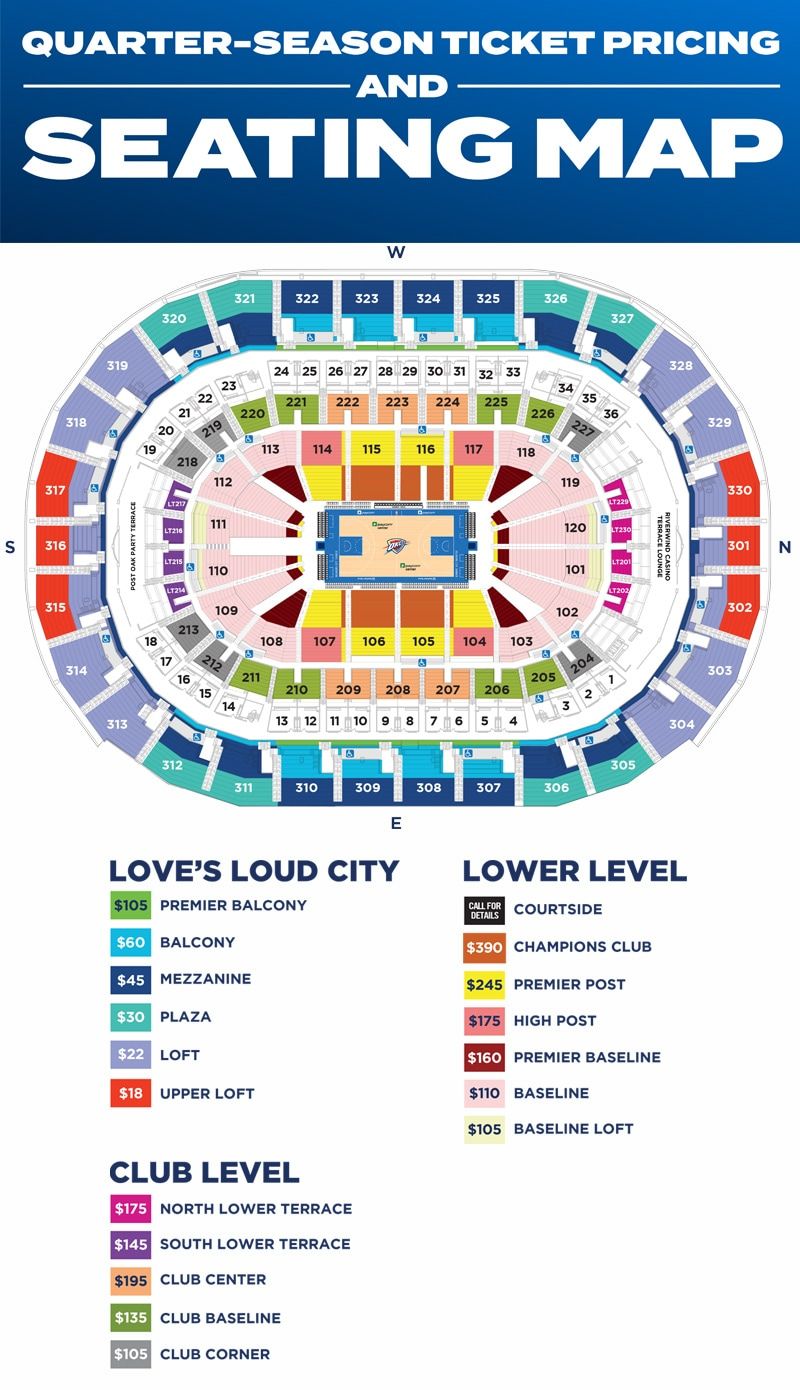 Oklahoma City Thunder Season Tickets (Includes Tickets To All Regular Season Home Games), 19 October | AllEvents