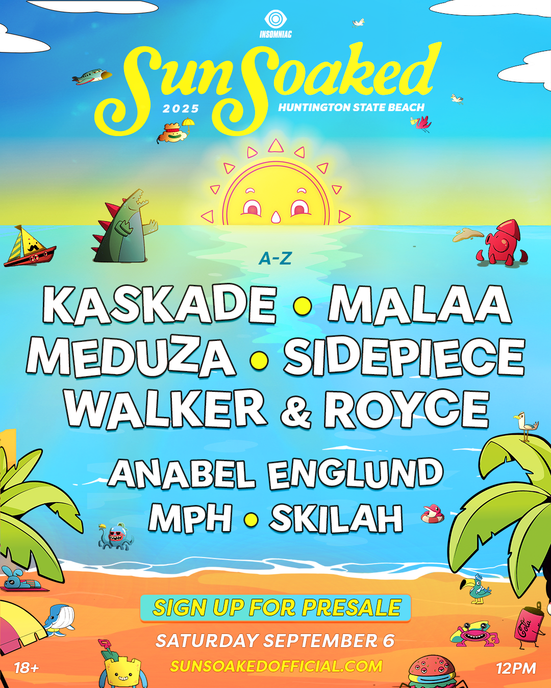 Sun Soaked Music Festival - Kaskade, Malaa, Meduza at Huntington State Beach, 6 September | Event in Huntington Beach