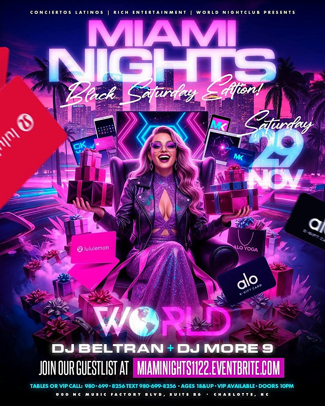 Miami Nights | 18+ | patio | Event in Charlotte | AllEvents