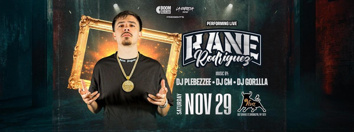KANE RODRIGUEZ PERFORMING LIVE @VIVA TORO, 29 November | Event in Brooklyn | AllEvents