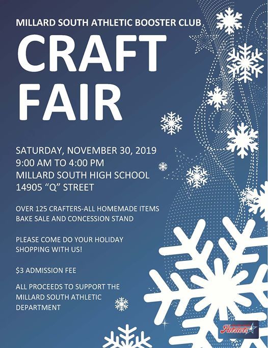 Millard South Athletic Booster Club Craft Fair, Millard South High
