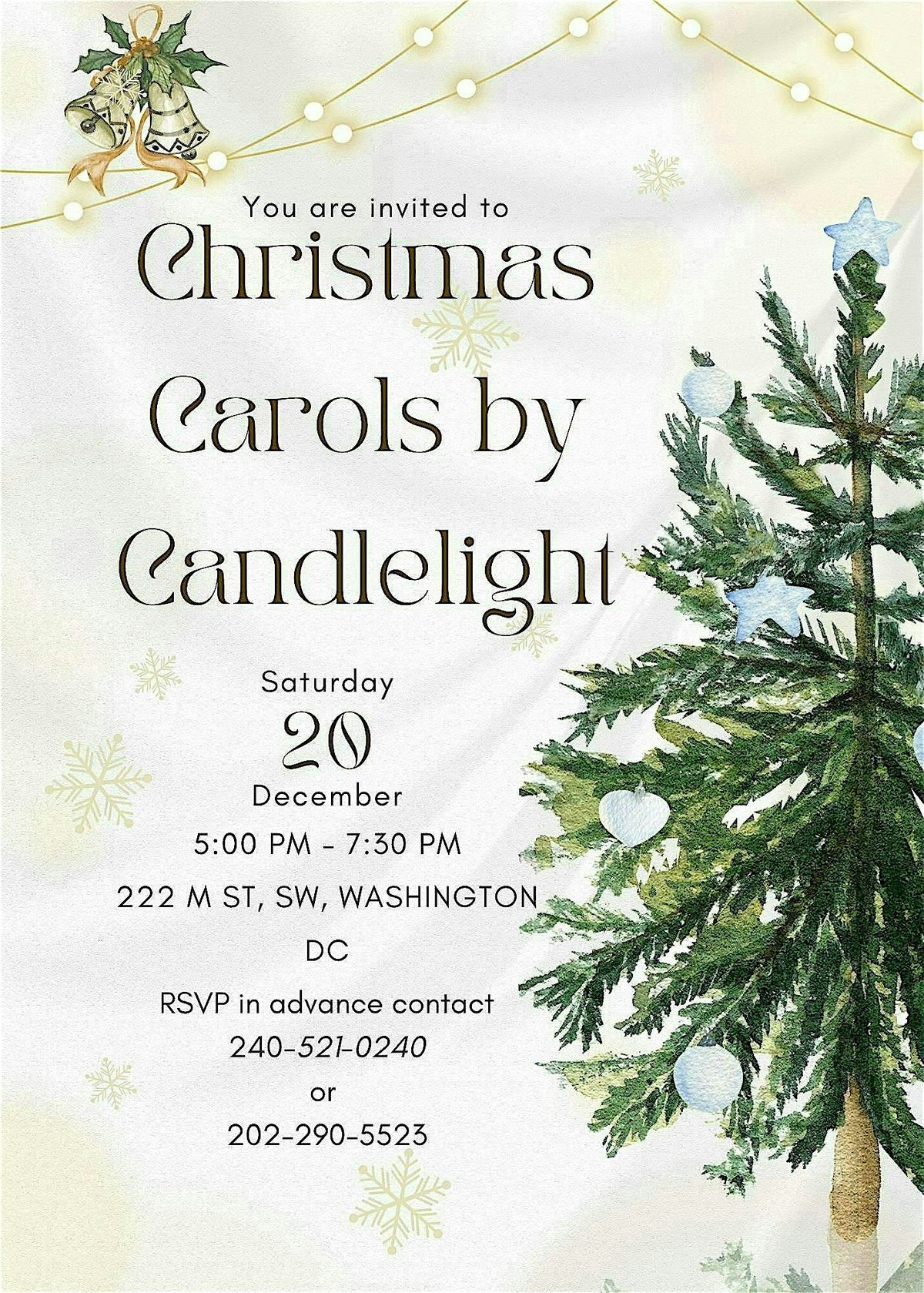 Christmas Carols by Candlelight, 20 December | Event in Washington | AllEvents