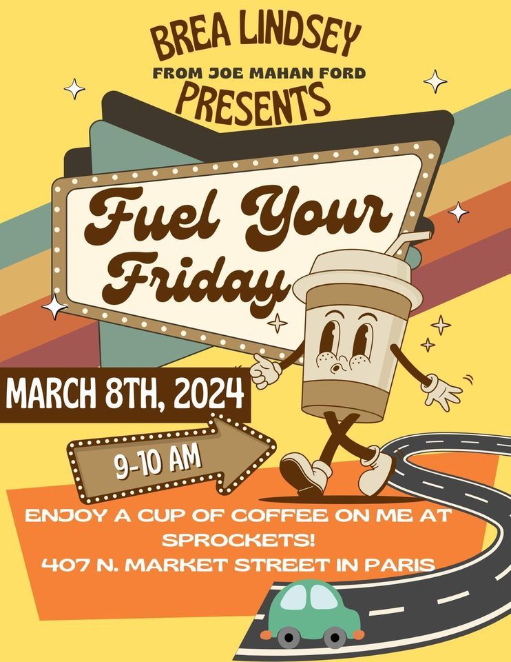 Fuel Your Friday, Sprockets Coffee, Paris, 8 March 2024 AllEvents.in