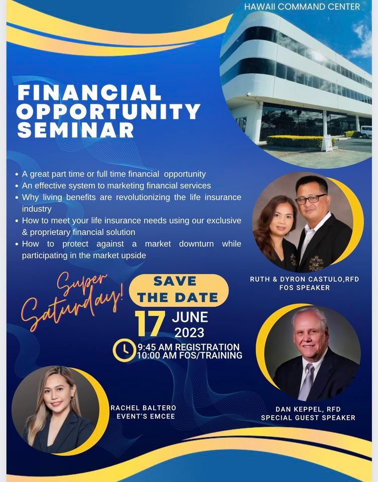 Business opportunity , Premier Financial Alliance Hawaii Command