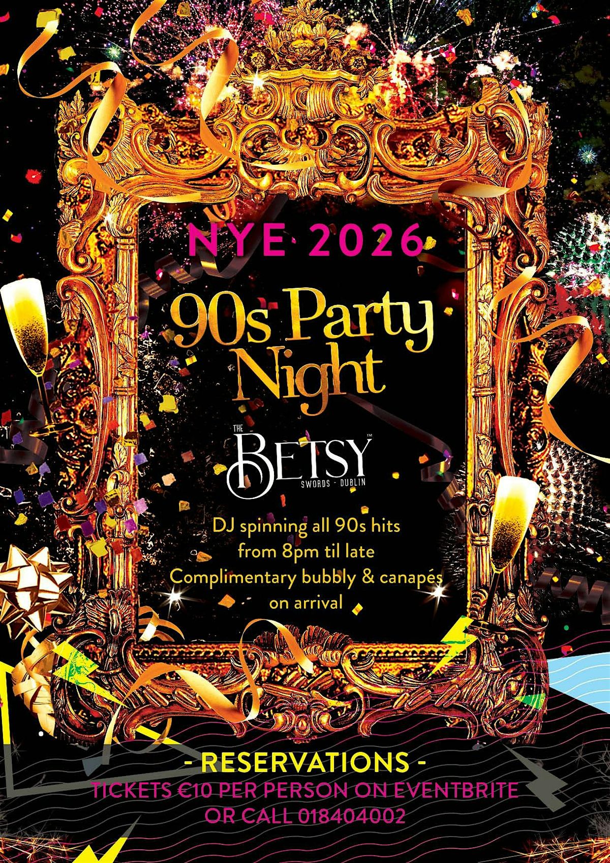NYE 90s Party, 31 December | Event in Swords | AllEvents
