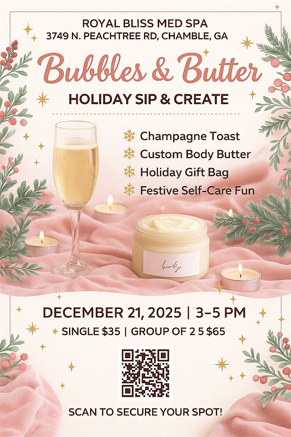 Bubbles and Butter, 21 December | Event in Atlanta | AllEvents