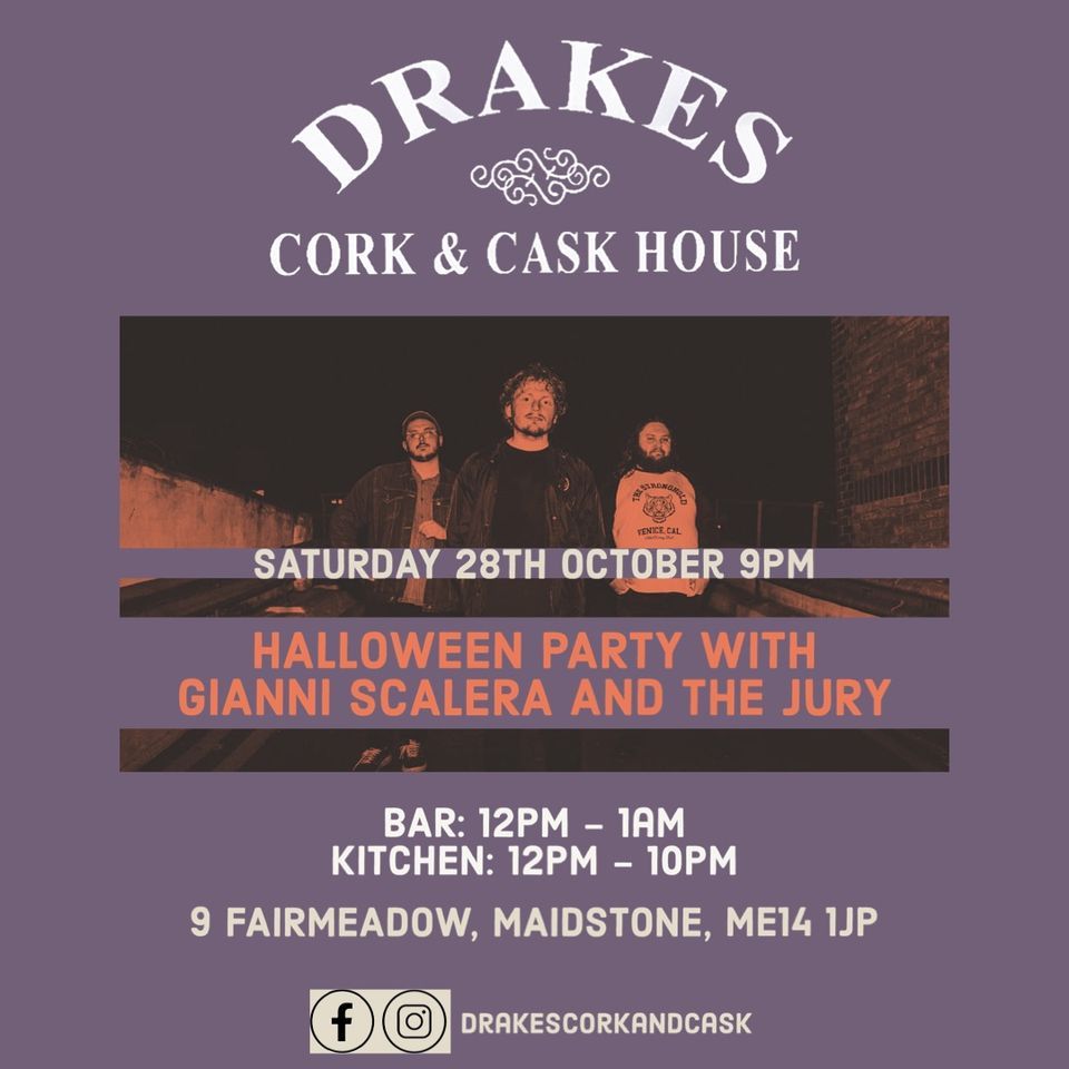 Drakes Halloween Party with Gianni Scalera and The Jury, Drakes Cork