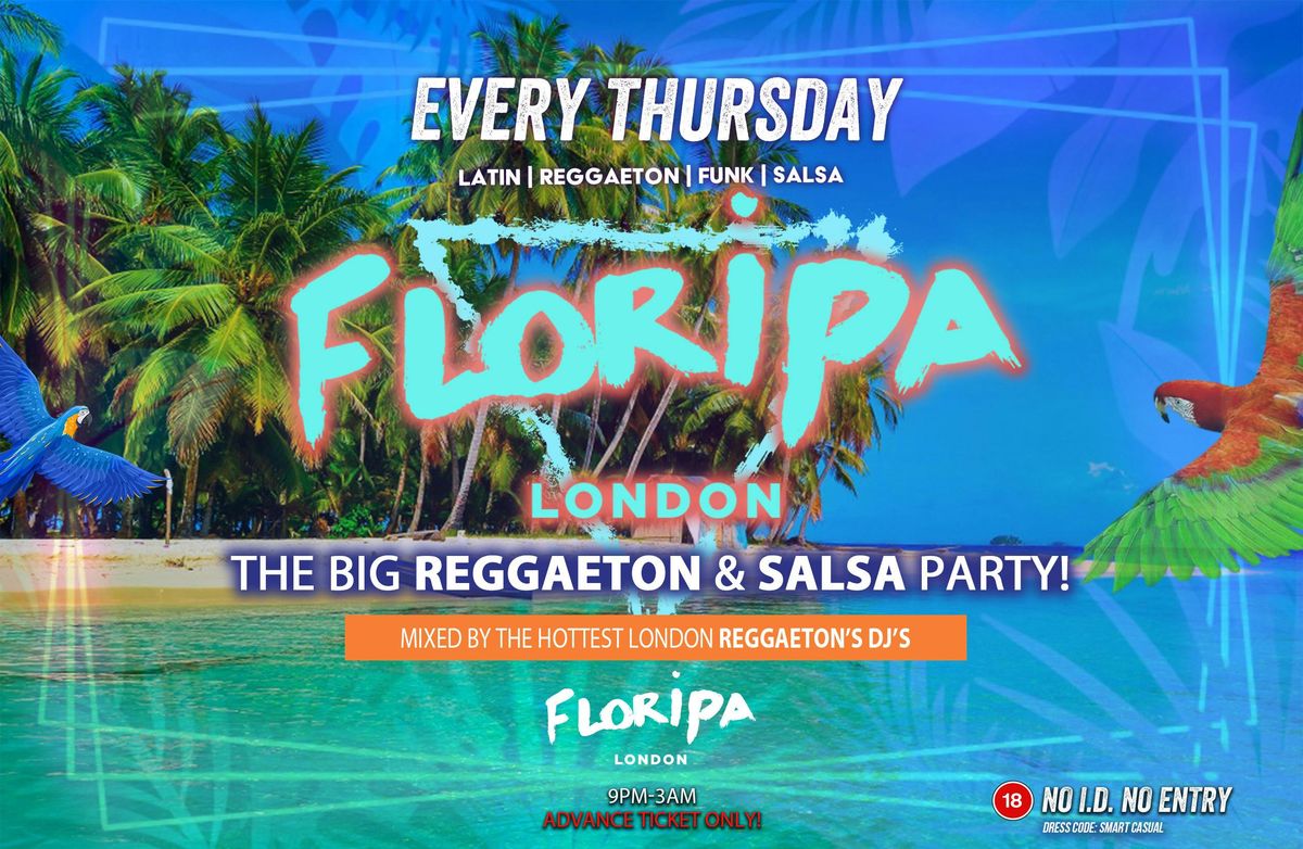Floripa Shoreditch Every Thursday // Hip-Hop, R&amp;B, Reggaeton, Afrobeats, House, 4 September | AllEvents