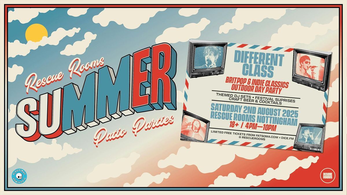 Different Class — Outdoor Day Party 💙 Rescue Rooms, Nottingham, 2 August | Event in Nottingham | AllEvents