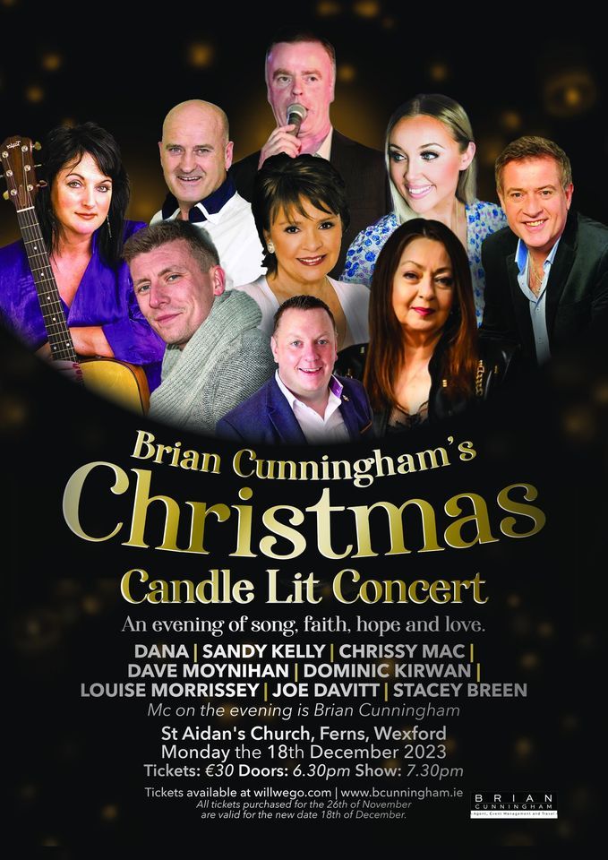 Candle Lit Concert St Aidans Church, Ferns Wexford, St Aidan's