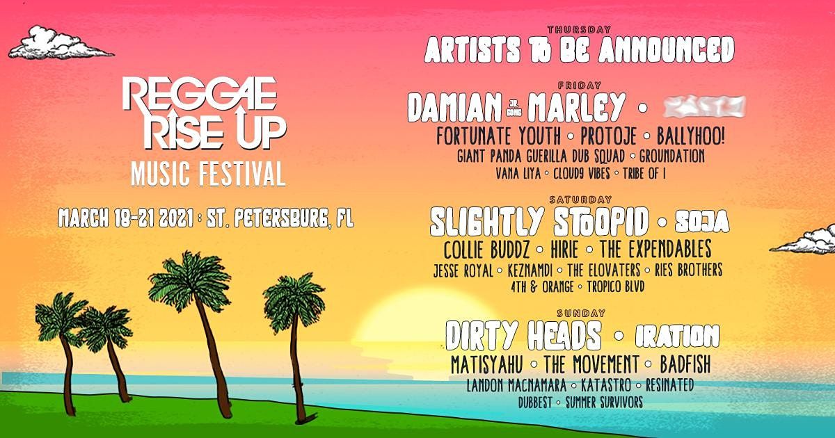 Reggae Rise Up Florida Music Festival 2021 Vinoy Park St Petersburg October 21 To October 24 Allevents In St Petersburg Fl Christmas Bazaar 2021