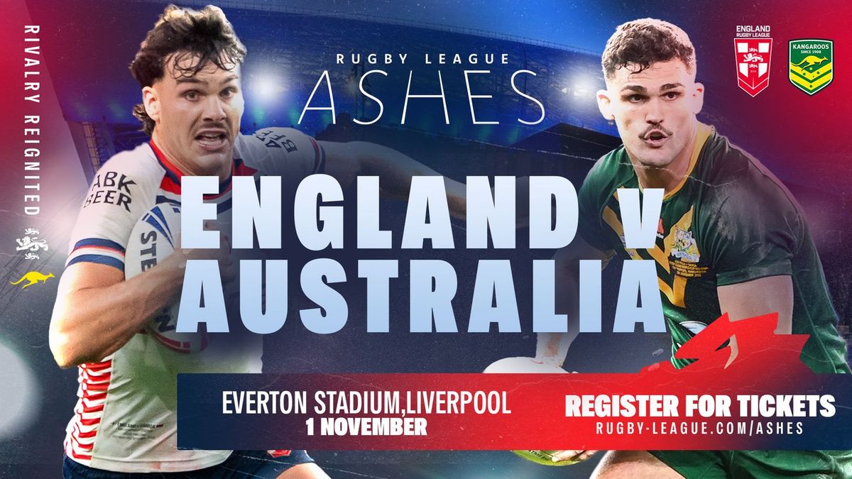 ABK Rugby League Ashes - England vs Australia Tickets, 25 October | Event in London | AllEvents