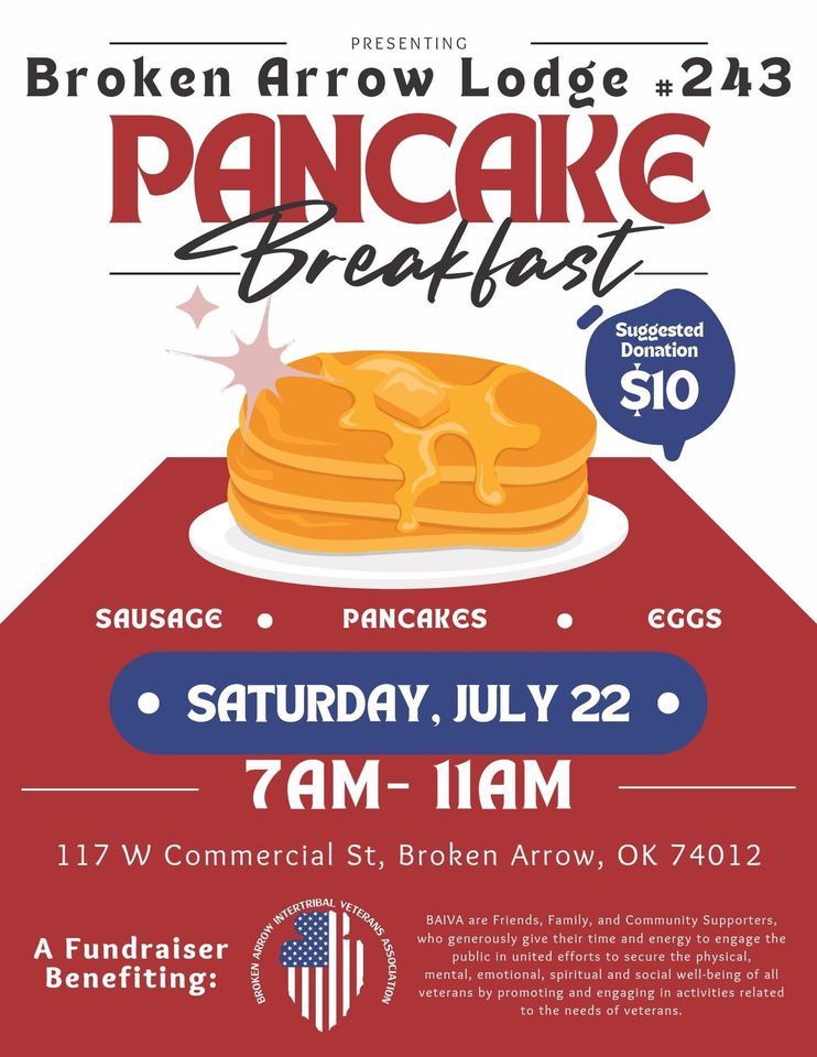 Pancake Breakfast, Broken Arrow Masonic Lodge, July 22 2023 AllEvents.in