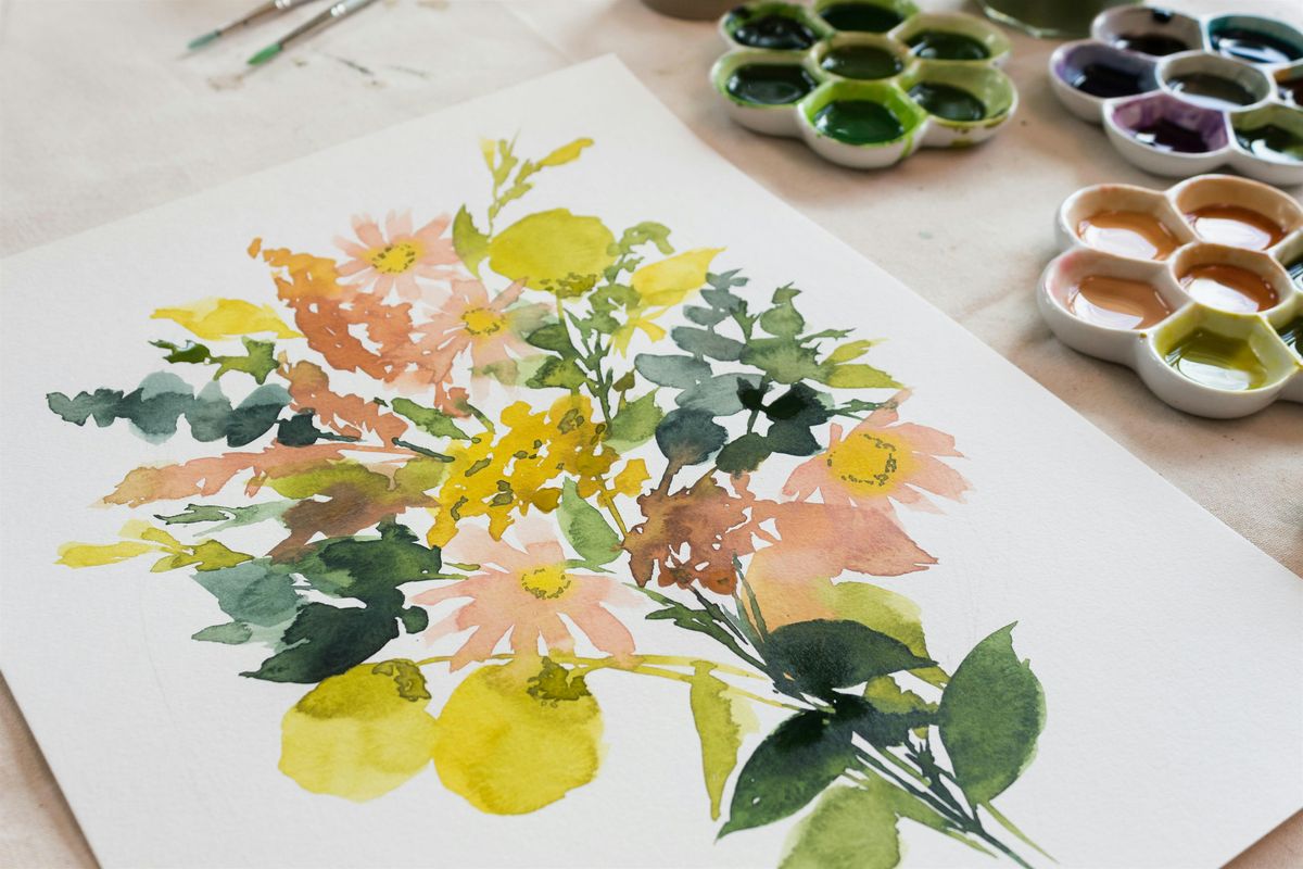 Workshop | Fluid Florals in Watercolor for Beginners, 11 December | Event in Delray Beach | AllEvents