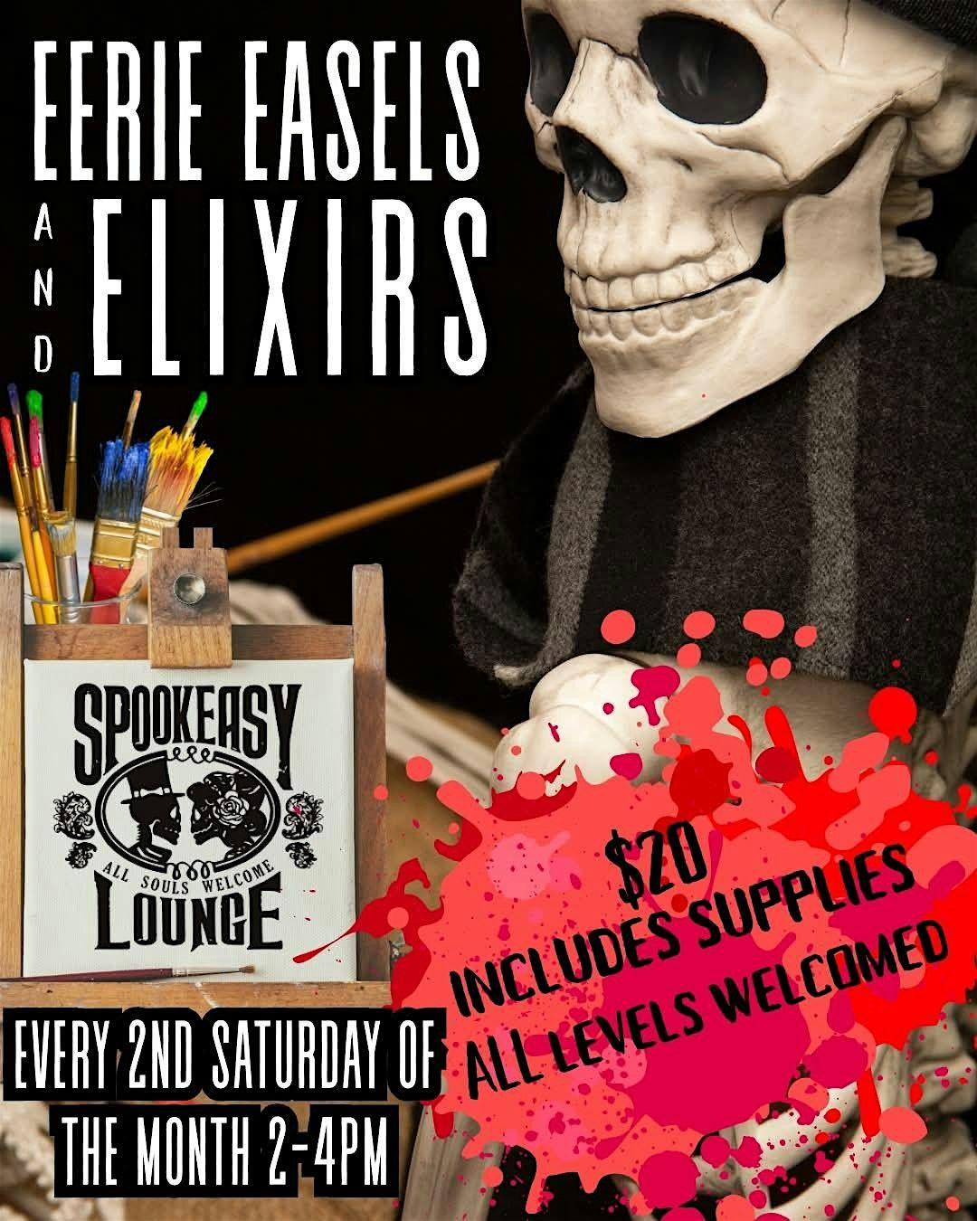 Eerie Easels & Elixers, Paint Class, 13 December | Event in Tampa | AllEvents