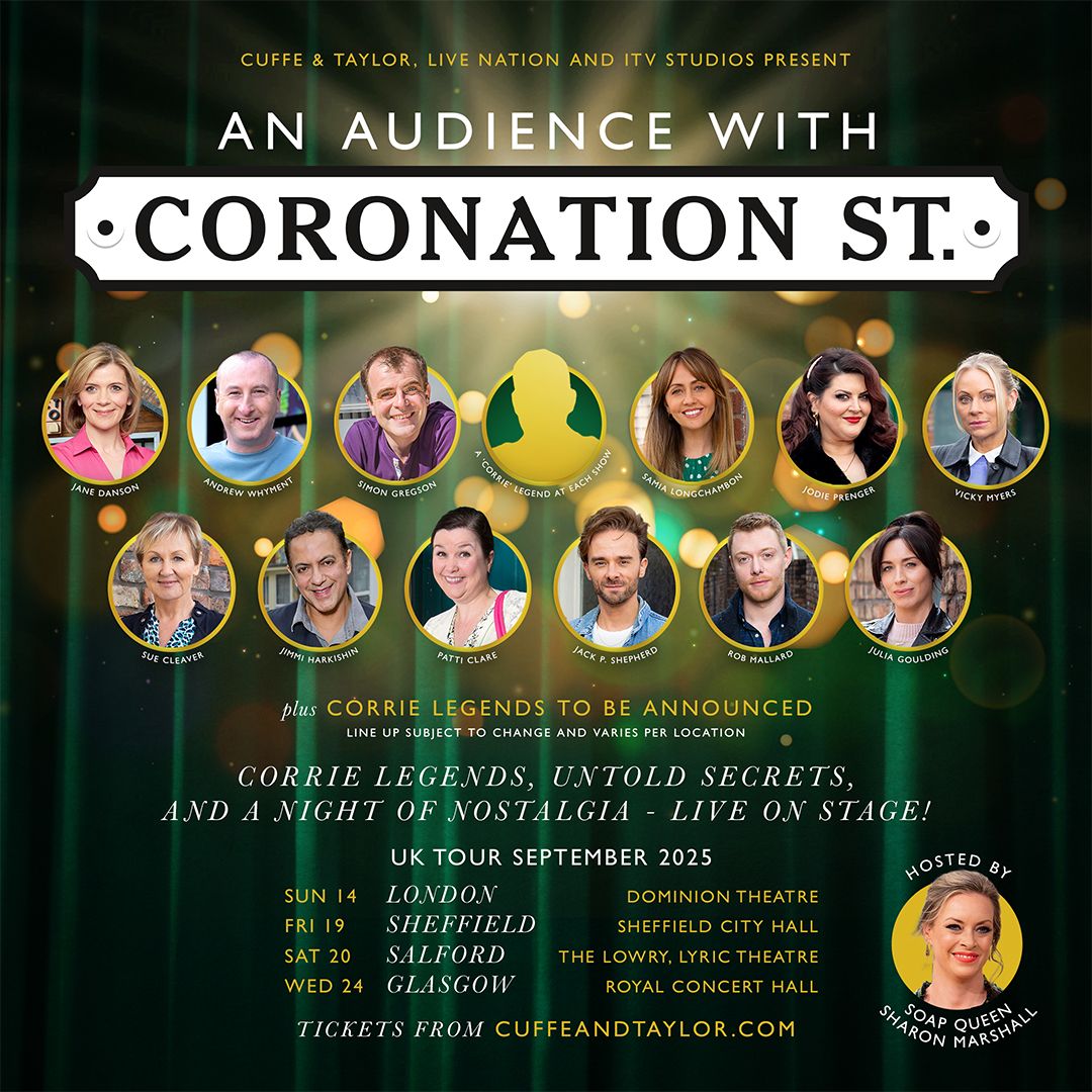An Audience with Coronation Street at The Oval Hall at Sheffield City Hall, 19 September | Event in Sheffield