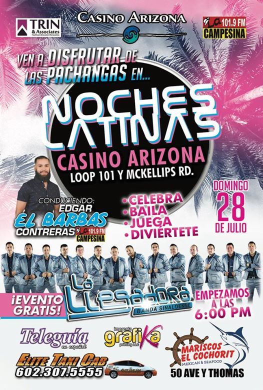 casino arizona banda la llegadora