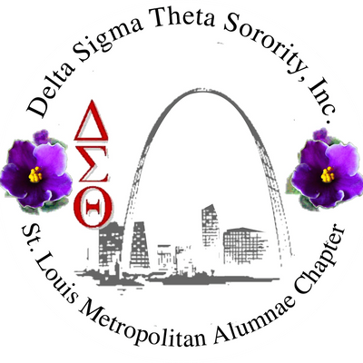 The St. Louis Metropolitan Alumnae Chapter of Delta Sigma Theta Sorority, Inc. logo