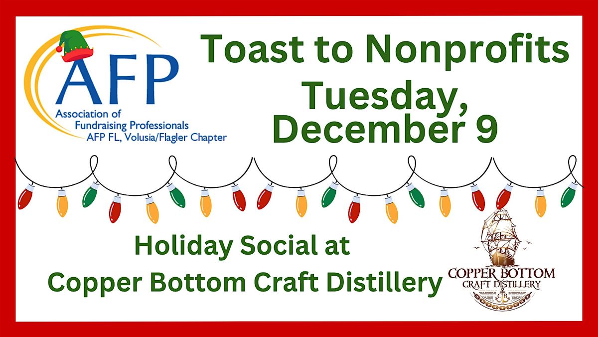 AFP Volusia/Flagler Toast to Nonprofits, 9 December | Event in Holly Hill | AllEvents