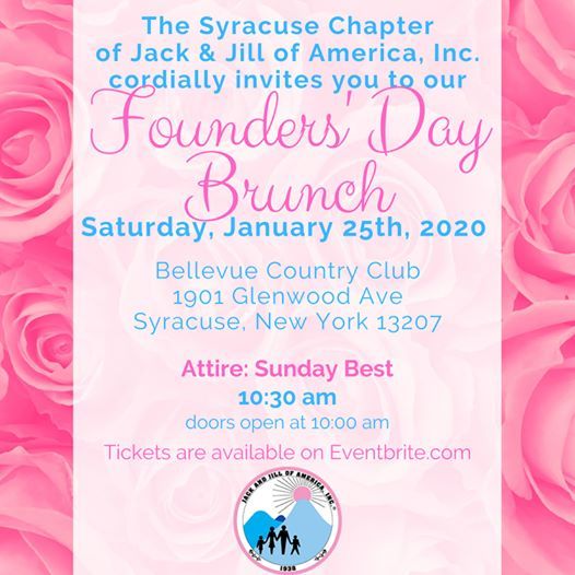 Jack And Jill Of America Inc Syracuse Founders Day Brunch Bellevue Country Club Syracuse 25 January