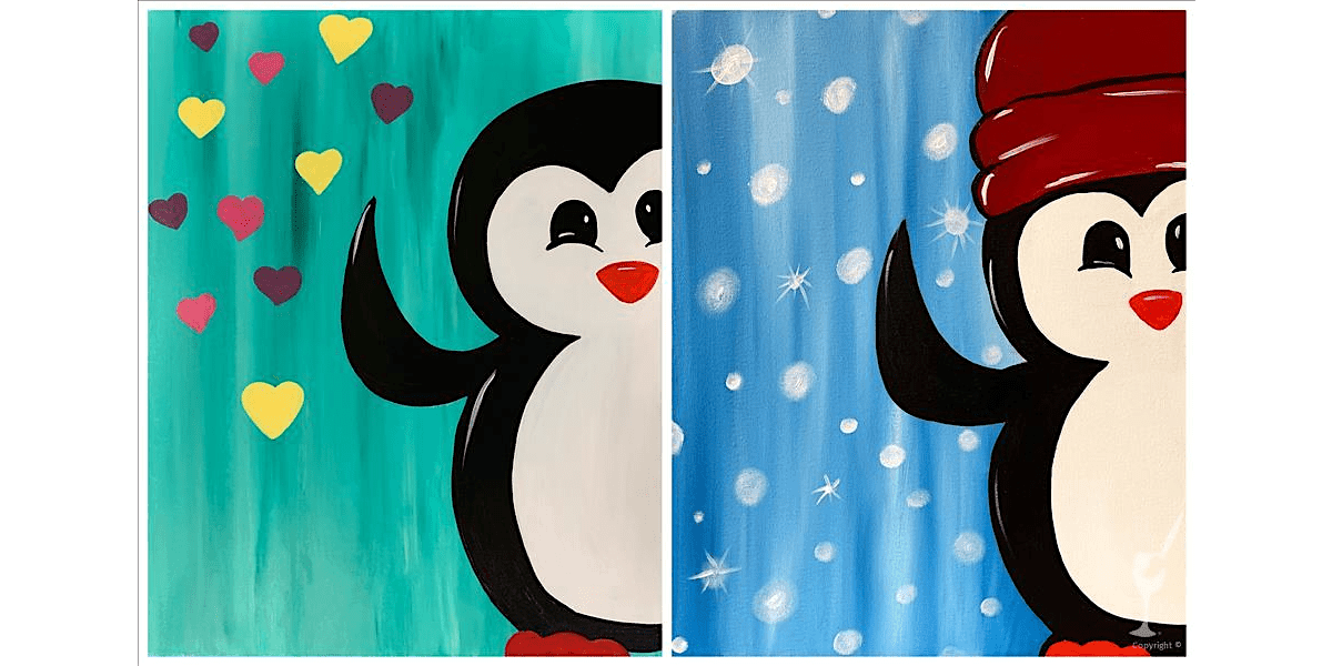 Family Fun - Penguins - Paint and Sip in San Antonio | Classpop!™, 27 December | Event in San Antonio | AllEvents