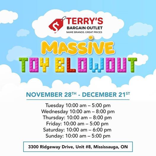 Toy Liquidation Sale, Terry's Bargain Outlet Name Brands, Great Deals