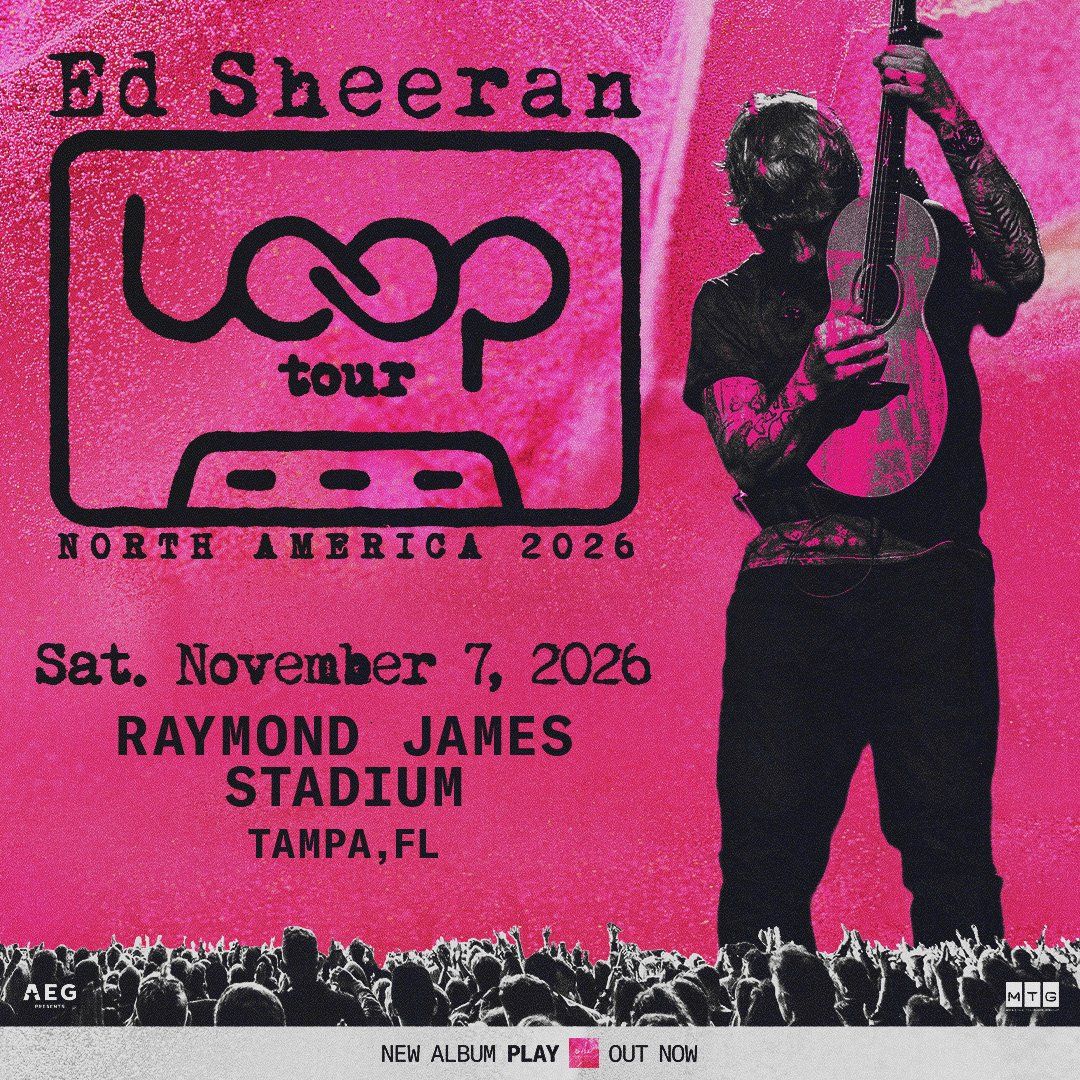 Ed Sheeran Tampa Tickets, 7 November | Event in Tampa | AllEvents