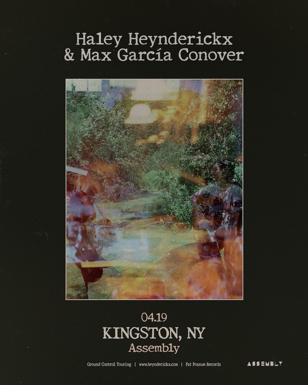 Haley Heynderickx & Max Garcia Conover, 2 May | Event in Somerville | AllEvents