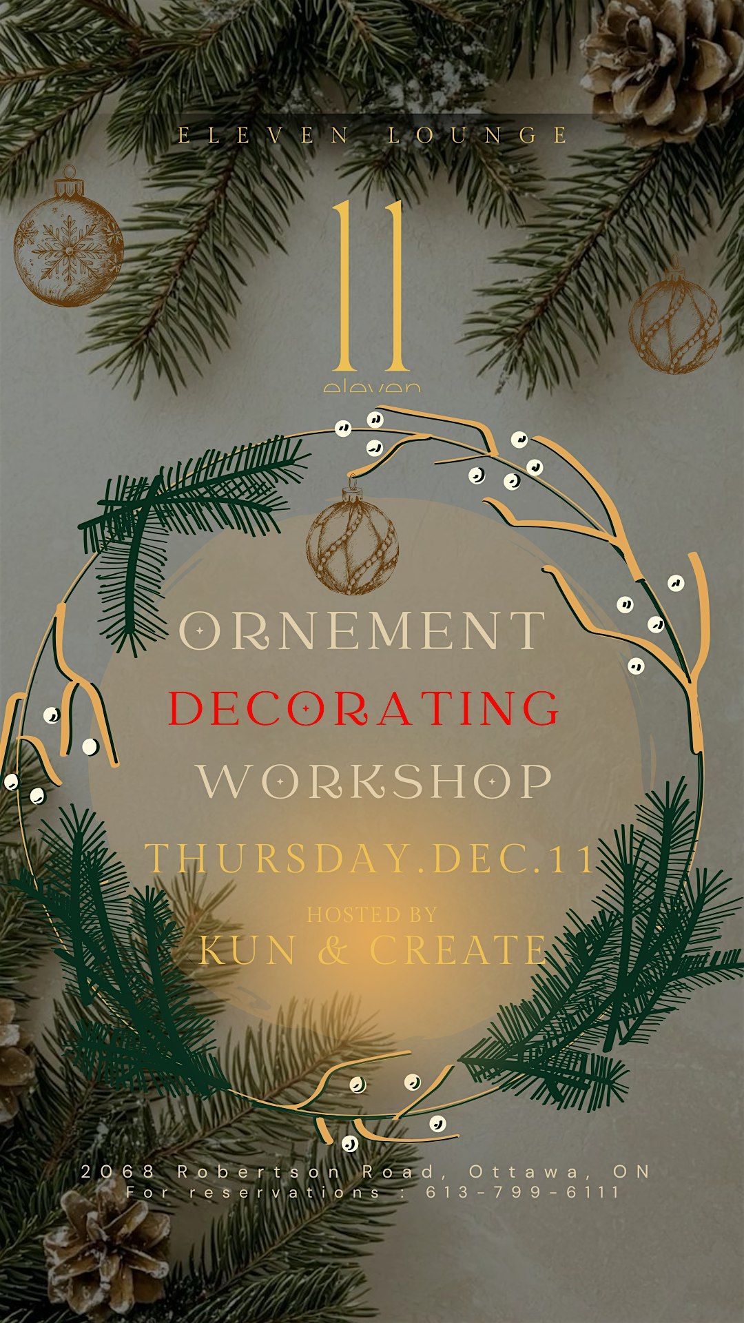ORNEMENT DECORATING WORKSHOP, 11 December | Event in Ottawa | AllEvents