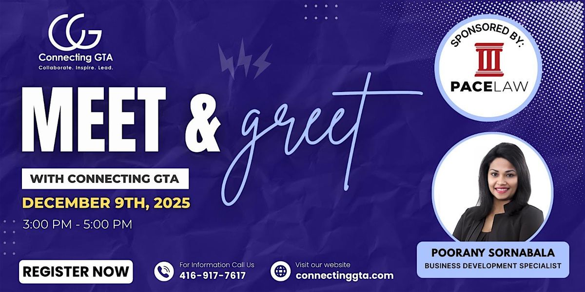 Meet & Greet at Pace Law Firm, 9 December | Event in Toronto | AllEvents