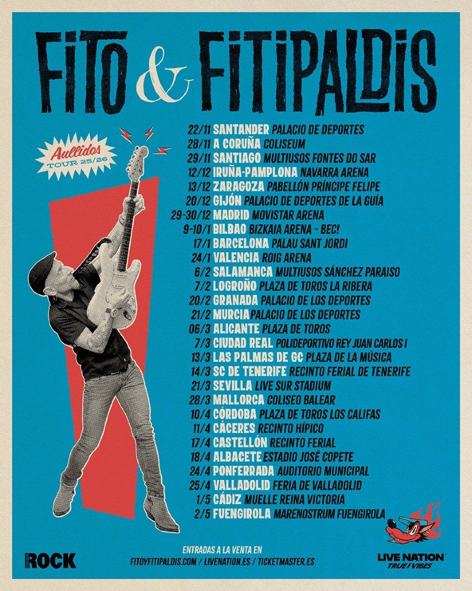 Fito & Fitipaldis Castellón de la Plana Tickets, 17 April | Event in Castellón de la Plana | AllEvents