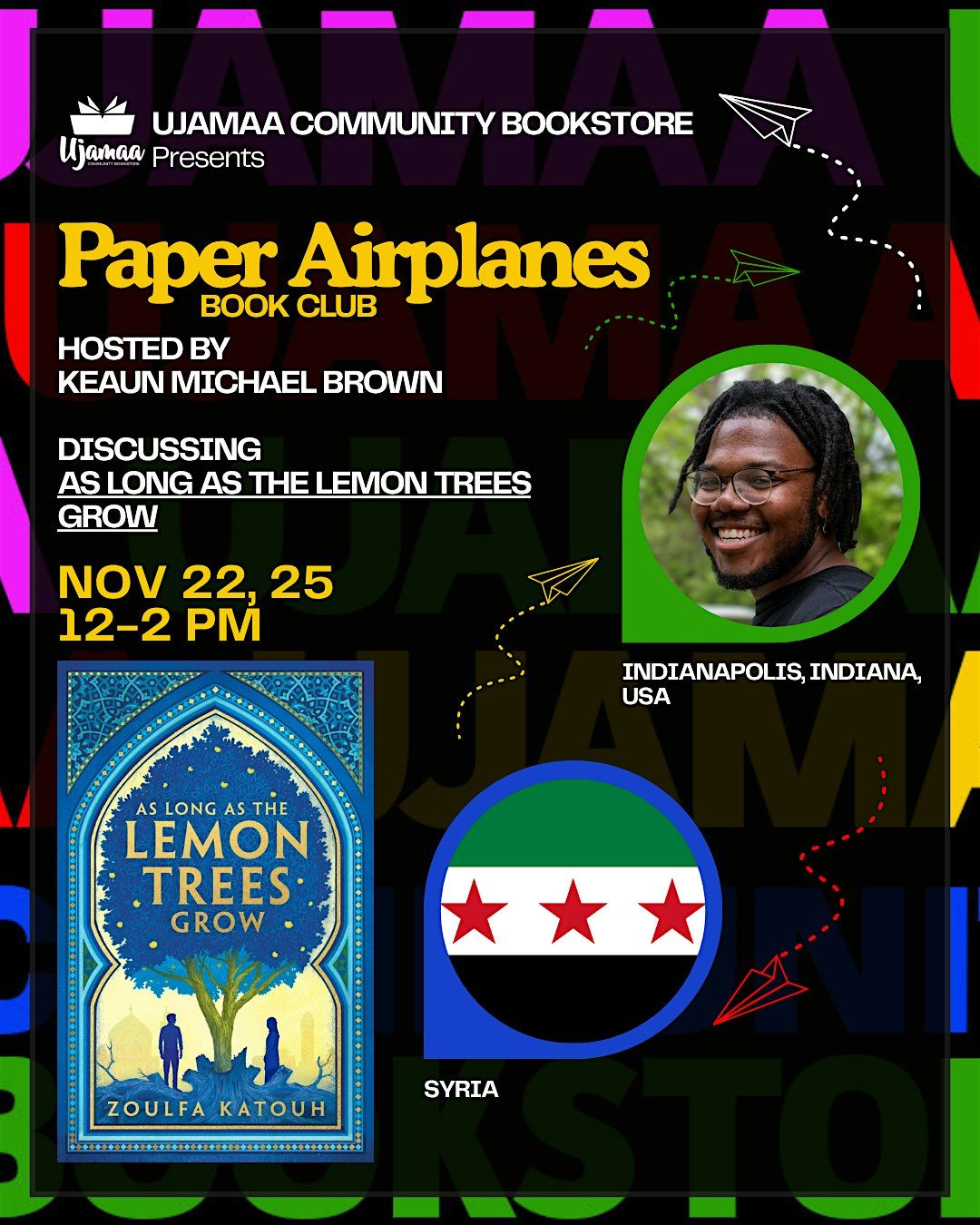 Paper Airplanes Book Club hosted by Keaun Michael Brown | Event in Indianapolis | AllEvents