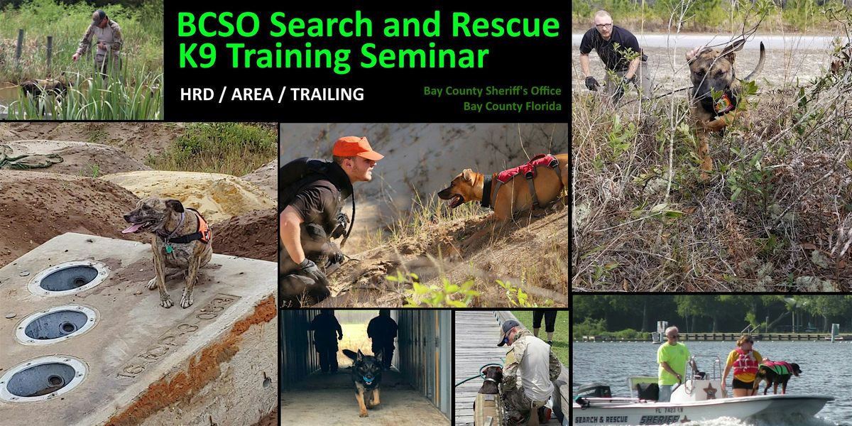 2026 SAR K9 Training -  Trailing, HRD & Area Search Seminar, 26 February | Event in Panama City | AllEvents
