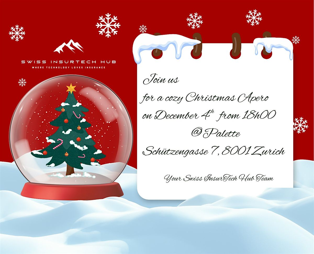 Swiss InsurTech Hub Xmas Apéro, 4 December | Event in Zürich | AllEvents
